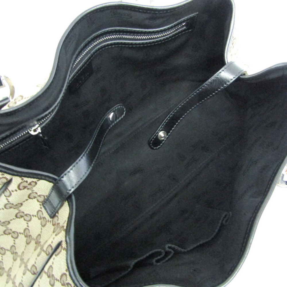 GUCCI Authentic Black Canvas Tote Bag - Picture 4 of 12